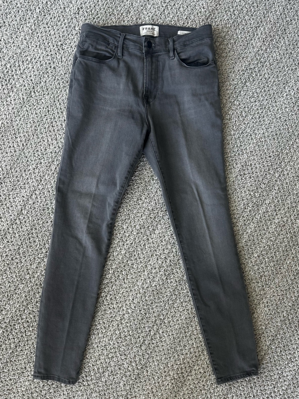 Frame Denim Women's Skinny Jeans in Charcoal Gray